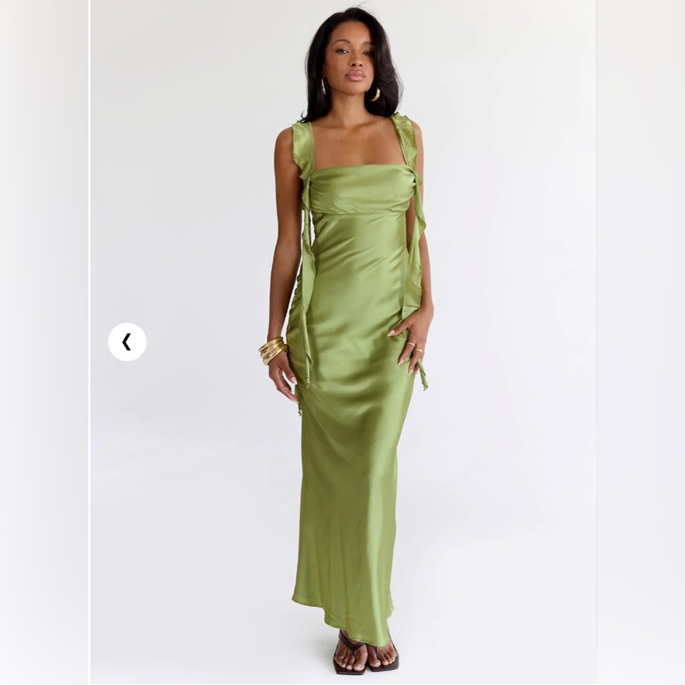 Princess Polly Lanai Maxi Dress Olive (Green)